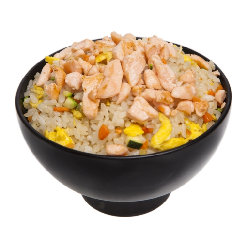 Salmon yakimeshi